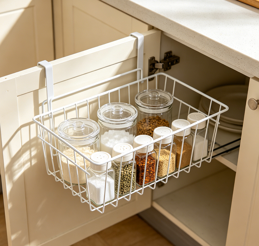 Cabinet Door Hanging Spice Rack Organizer Shelf
